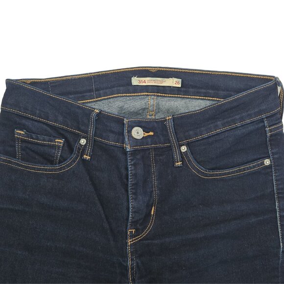 LEVI'S 314 Shaping Straight Dark Wash 26 x 32 - Picture 6 of 9